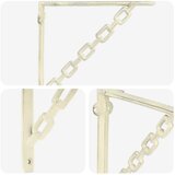  Nosači za zidne police 2 kom. Antič White 21 x 21 x 3.5 cm - antično bijela 21 x 21 cm 2 | shoptok.hr