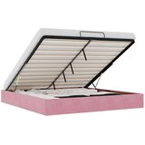 vidaXL Otomanski posteljni okvir brez vzmetnice roza 200x200 cm žamet | Shoptok.si