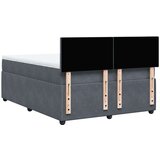  Krevet s oprugama i madracem tamnosivi 160x200 cm baršunasti | shoptok.hr