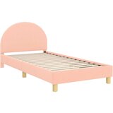  Otroški posteljni okvir z vznožjem z vzglavjem Roza 90 x 190 cm, (5000104611) | Shoptok.si