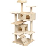  Penjalica Grebalica za Mačke sa Stupovima od Sisala 125 cm Bež | shoptok.hr