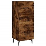  Visoka komoda dimljeni hrast 34,5x34x180cm konstruiranog drva | shoptok.hr