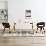 The Living Store Jedilni stoli 2 kosa sivi ukrivljen les in blago - Jedilni Stol, (21663056) | Shoptok.si