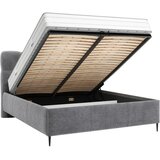 Boxxx OBLAZINJENA POSTELJA 140 cm x 200 cm , tekstil antracit | Shoptok.si