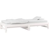  Dnevni ležaj na izvlačenje bijeli 2x(90x190)cm masivna borovina | Eponuda.ba