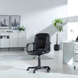 CARRYHOME vrtljivi stol kovina, umetna masa, tekstil črna | Shoptok.si