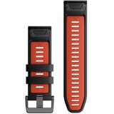 Garmin QuickFit 26 remen za sat, silikon crne/plameno crvene boje | shoptok.hr