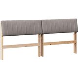  Tapecirani uzglavlje Sivo-smeđa 180 cm Čvrsto borovo drvo | shoptok.hr