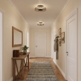  ITALUX WL-36482-GR-LED Plafonsko svetlo PASSO LED/8W/230V 3000K prečnik 25 cm dimljeno staklo, crna | Eponuda.com