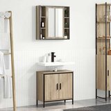  Set namještaja za kupaonicu 2 kom. Smeđa 60 x 30 x 60 cm | shoptok.hr