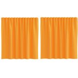 Voile zavjese s džepovima za šipke 2 kom. narančaste | Shoptok.si
