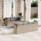 vidaXL 6-dijelni set vrtnih sofa s jastucima bež od poliratana | shoptok.hr