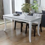 Sijaj blagovaonski stol visokog sjaja bijeli 116 x 66 x 76 cm | shoptok.hr