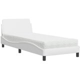  Krevet s madracem Dover bijeli 90 x 190 cm od umjetne kože | shoptok.hr