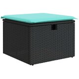  6-dijelni set vrtnih sofa s jastucima crni od poliratana bagrem | shoptok.hr