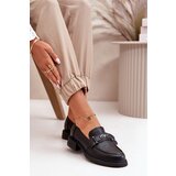 VINCEZA Elegant Women's Moccasins Made Of Natural Leather Black 91114 | Shoptok.si