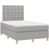  s oprugama i madracem svjetlosivi 120x190 cm od tkanine | shoptok.hr