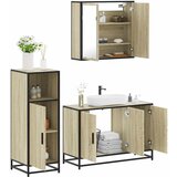 vidaXL 3-dijelni set kupaonskog namještaja boja hrasta sonome drveni | shoptok.hr
