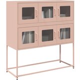 vidaXL Komoda roza 100,5x39x107 cm hladno valjano jeklo | Shoptok.si
