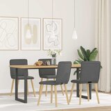  Blagovaonske stolice od tkanine 4 kom tamnosive | shoptok.hr