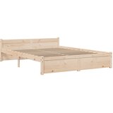 Okvir za krevet od masivnog drva 150 x 200 cm veliki bračni | shoptok.hr