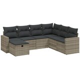  7-dijelni set vrtnih sofa svjetlosivi od poliratana | shoptok.hr