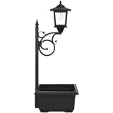  Ulična svjetiljka s saksijom Crna 29 x 28 x 74 cm ABS i PP | shoptok.hr