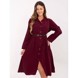 Italy Moda Dress-MI-SK-92400.17-burgundy Cene