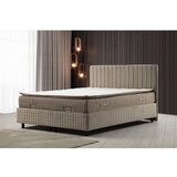 Hanah home Safir Set 90 x 190 v2 - Brown Brown Single Mattress, Base & Headboard Cene