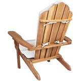  Vrtna Adirondack stolica Prirodna Čvrsto teak drvo | shoptok.hr