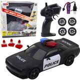  Policijski auto na daljinsko upravljanje RC 4WD sa izmjenjivim kotačima - crni | Shoptok.si