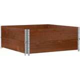  Okviri za palete 2 kom smeđi 100 x 100 cm od masivne borovine | shoptok.hr