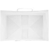  Papirnate vrečke 250 kosov z ročaji bela 32x22x24 cm, (5000160869) Slike