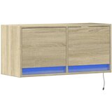  Zidni TV ormarić s LED svjetlima boja hrasta sonome 80x31x38 cm | Eponuda.com