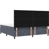  Krevet s opruga kutije Tamno siva 200 x 200 cm Baršun | shoptok.hr