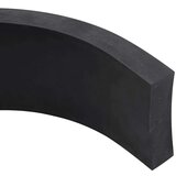 vidaXL Gumeni rub za snježni plug crni 80x8x2 cm | shoptok.hr