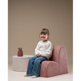 Wigiwama Rožnat otroški fotelj iz rebrastega žameta Cloud – | Shoptok.si