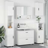 vidaXL Komplet pohištva za kopalnico 5 pcs Bela z visokim sijajem, (5000064502) | Shoptok.si
