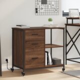 vidaXL Uredski ormar Smeđi hrast 76 x 41 x 72 cm Konstruirano drvo Cijene