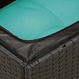  12-dijelni set vrtnih sofa s jastucima poliratan crni | shoptok.hr