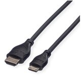 Roline HDMI priključni kabel HDMI A utikač, HDMI Mini C utikač 2.00 m crna 11.04.5580 sa zaštitom HDMI kabel | Eponuda.ba