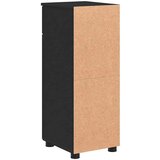 vidaXL Kupaonski ormar Crna 30 x 35 x 80 cm Konstruirano drvo | shoptok.hr