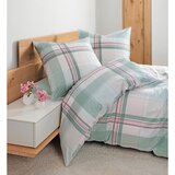 Janine posteljnina 135/200 cm mako saten zelena, barve gozdnih sadežev, bež | Shoptok.si
