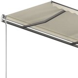  Prostostoječa ročno zložljiva tenda 350x250 cm krem, (20728642) | Shoptok.si