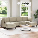  Set namještaja za dnevni boravak 6 pcs Pijesak Tkanina | shoptok.hr