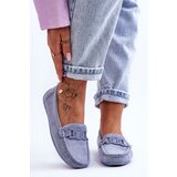 Boto Women's Fashionable Suede Moccasins Blue Rabell | ePonuda.com