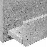  Polica za časopise s policom Betonski sivi 43 x 11 x 102 cm | Eponuda.ba