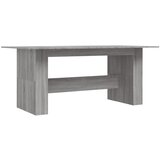  The Living Store Jedilna miza siva sonoma 180x90x76 cm inženirski les - Jedilna Miza, (21449130) | Shoptok.si