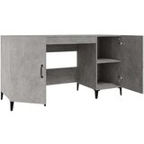  Pisalna miza betonsko siva 140x50x75 cm konstruiran les, (20640825) | Shoptok.si