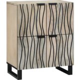 vidaXL Omare in policami za shranjevanje medijev Bela in črna | Shoptok.si